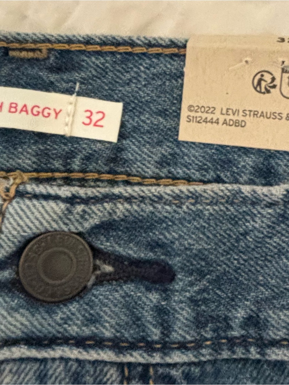Levi's Women's Wide Leg Jeans in Light Blue Denim